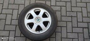 Škoda-litá kola Elegant 15"-5x100-pneu 195/65 r15 - 2