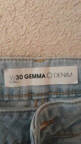 džíny, holčičí  světlé DENIM W30 long - 2