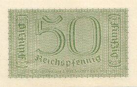 Obsazená válečná území Německem 50 Reichspfennig 1939 ve sta - 2