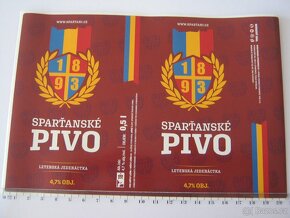 5x pivo pivní pivovar Strakonice Sparta Praha fotbal - 2