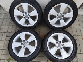 ALU 5x112 r17 AUDI + PNEU - PĚKNÁ SADA - 2