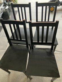 Židle ikea, černé, IKEA, 4ks - 2