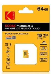 Paměťová karta MicroSD 64GB KODAK C10 U3 - 2