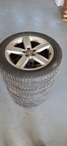 Alu kola Audi + zimní pneu 225/50 R17 - 2