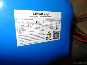 12V 20Ah 18650 LiIon Li ion Li-ion LiitoKala 10p3s 100A disc - 2