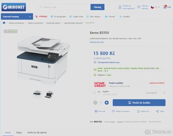 Nová laserová multifunkční tiskárna Xerox B315 se zárukou - 2