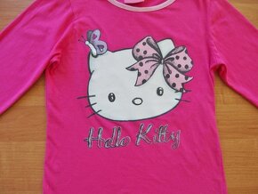 Tričko / triko zn. Hello Kitty v. 128 - TOP STAV - 2