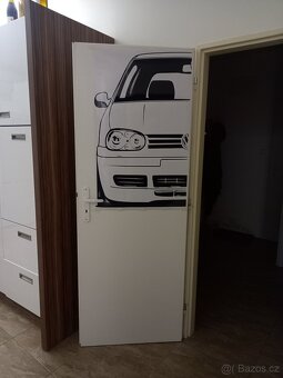 Samolepka vw golf na bytové dveře - 2