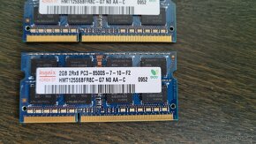 2 x 2 Gb pamět DDR3 8500 do notebooku - 2