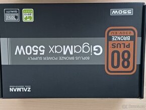 Počítačový zdroj Zalman GigaMax 550W - nový - 2