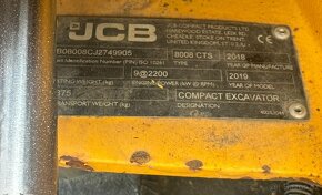 Prodám JCB 8008 CTS - 2