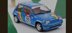 Renault 5 gte turbo 1:18 rally krasny detailní model - 2