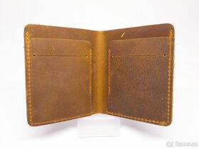 Nová ručně šitá kožená peněženka - Soukup Leather "B" - 2