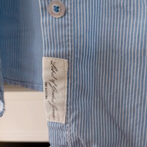 H&M Dámská košile, modro bílá, s jemným proužkem, 44 - 2