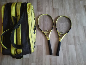 2x Tenisová Raketa Babolat Pure aero 300g + Bag x12 - 2