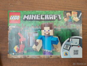 LEGO Minecraft 21148 Velká figurka: Steve s papouškem - 2