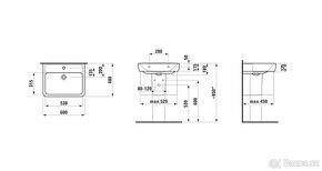 Umyvadlo Laufen Pro A - 60x48 cm - 2