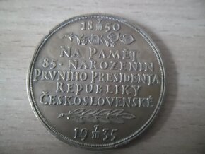 medaile Masaryk č.3- narozeninová 1935 (50mm ) - 2