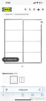 Prodám posuvné dveře IKEA PAX 200x236cm - 2