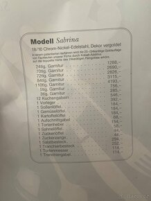 Modell Sabrina  18/10 Chrom-Nickel-Edelstahl Dekorace gold - 2