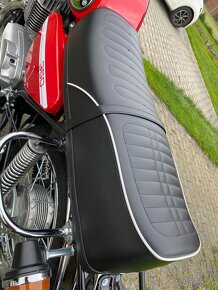 JAWA 350 634 sedlo nové s prolisy - česká ruční výroba - 2