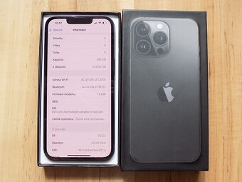 APPLE iPhone 13 Pro 256GB Graphite - ZÁRUKA - TOP STAV - 2