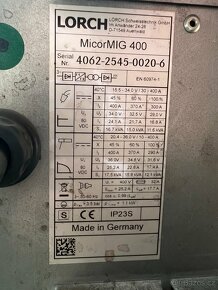 Svářečka LORCH MicorMIG 400 - 2