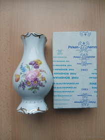 Krásná pozlacená porcelánová váza Pirken-Hammer zal.1803 - 2