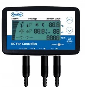 Odhlučněný ventilátor,Tlumič hluku,LCD EC Can Fan controller - 2