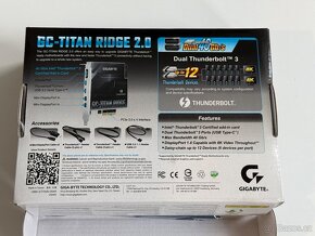 Thunderbolt 3 karta Gigabyte GC-TITAN RIDGE 2.0 - 2