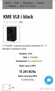 Set reproboxů: 2x KME VL8i + KME VB15 - 2