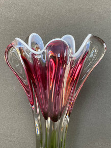 J. Hospodka Ikonická váza 31 cm, barevné hutní sklo - 2