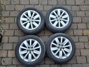 ALU kola,sada,model PERUGIA,originál,205/55 R16,5x112,TOP - 2