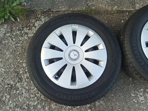 Sada kol mercedes A, B, C atd, 5x112, letní 195/65/15 - 2