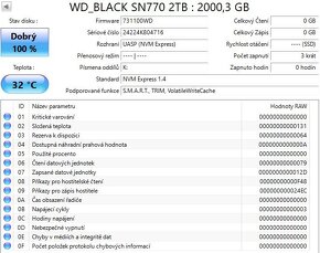 Notebook disk Western Digital Black SN770 NVMe 2TB - 2