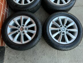 Alu 16" 5x112, orig. škoda " Minoris" + zimní 90%, O3 - 2