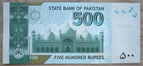 Bankovka, Pakistán, 500 rupees, ročník 2021 - 2