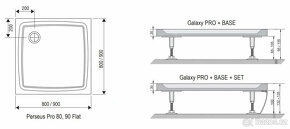 Ravak Galaxy Pro Flat - Sprchová vanička, 80x80 cm - 2