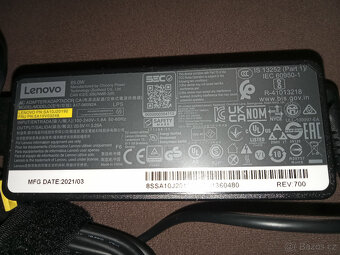 Adaptér Lenovo 65W - napájecí zdroj 20V 3,25A 65W - Originál - 2