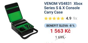 Venom kufr pro xbox series S/X - 2