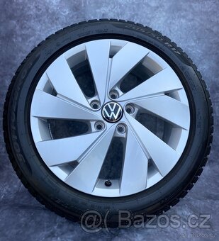 Originální Alu kola 5x112 VW Golf 205/50/17 zimní - 2