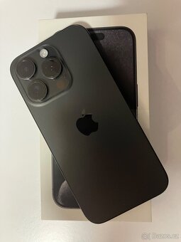 iPhone 15 pro Titan Black 128GB TOP stav - 2