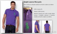 NOVÉ pánské polo triko Ralph Lauren: Fialové - 2