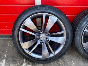 ALU kola Škoda 18" 8J ET44 + zimní pneu 235/45/R18 - 2