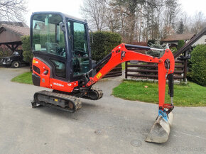 Minibagr KUBOTA KX016-4, 1,65t, roz. pásy, 1500mth - 2