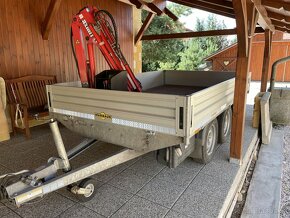 Humbaur přívěs,2,5tuny, Hydraulická ruka Maxilift 110 - 2