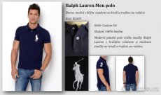 NOVÉ pánské polo triko Ralph Lauren: Tmavě modré - 2