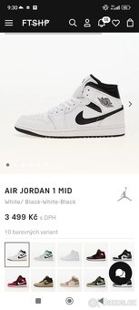 Air Jordan 1 Mid - Vel. 42 NOVÉ - 2