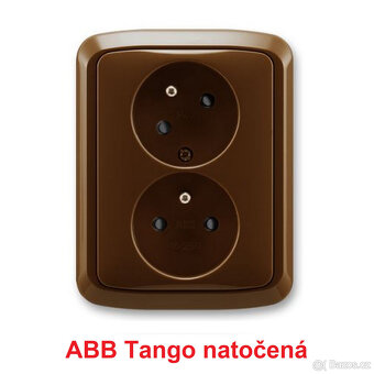 NOVÉ ABB Tango dvojzásuvka natočená - 2