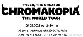 STICKY VIP Stání u podia, Tyler, the Creator. - 2